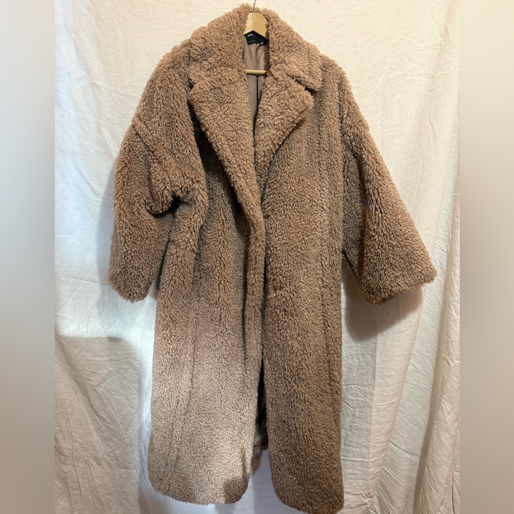 SOLD - ASOS Plush Tan Teddy Jacket